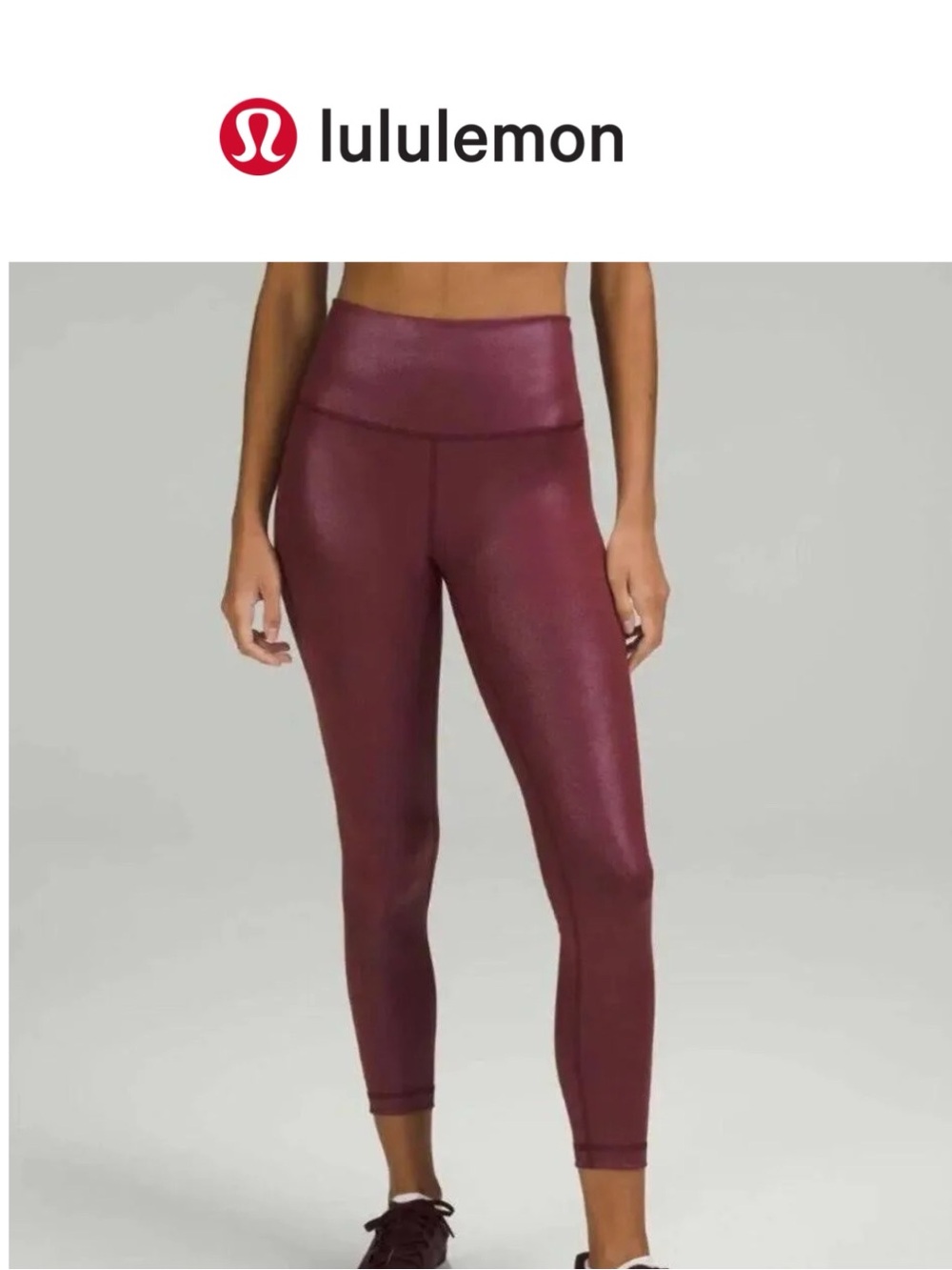lululemon Wunder Train High Rise Tight Leggings - Radiate Foil